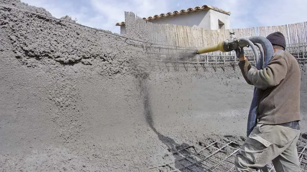 hormigón gunitado