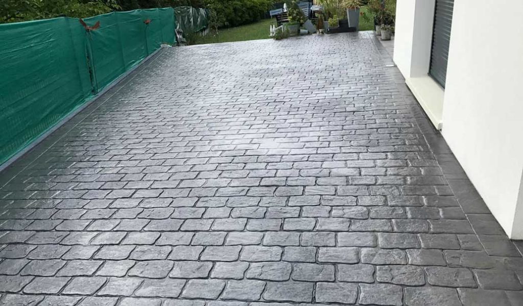 cemento impreso negro