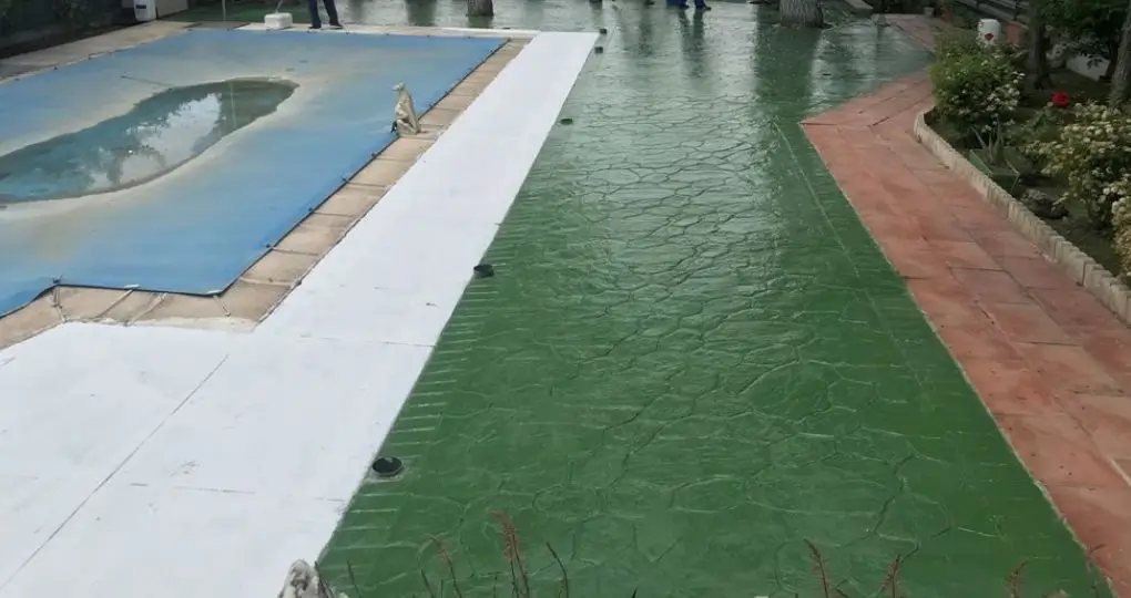 hormigon impreso verde