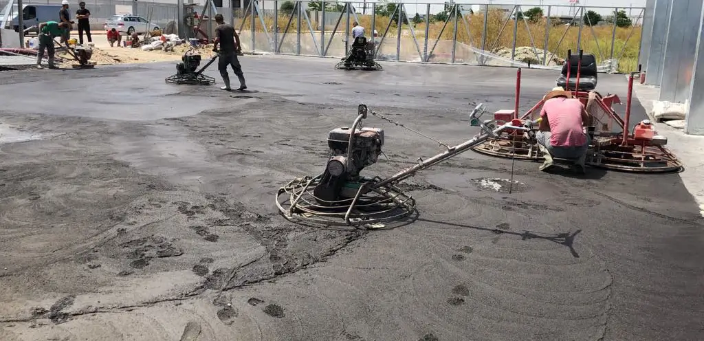 Obra pavimento suelo